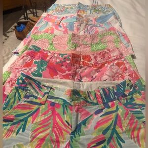 5 pairs of Lilly Pulitzer shorts- Colorful Patterned Shorts Collection